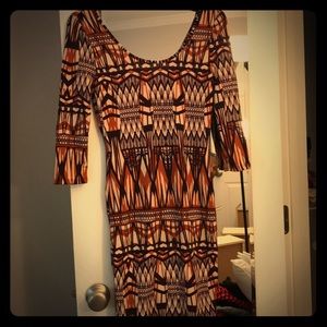 Quarter length sleeve dress